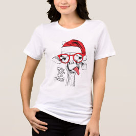 Hipster jul Giraffe | HELGDAGAR T Shirt