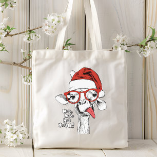 Hipster jul Giraffe HELGDAGAR Tygkasse