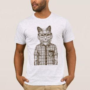 Hipster Katt T Shirt