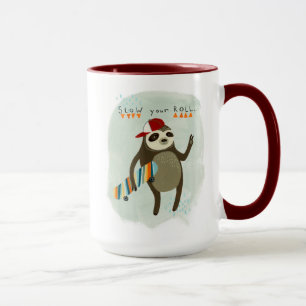 Hipster-kortplats  Långsam rullning Mugg