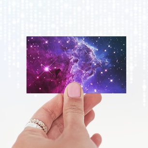 Hipster Lila Ombre Apapa Nebulosan Visitkort