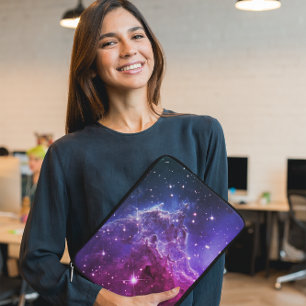 Hipster Lila Ombre Apnäbbsnebulosan Laptop Sleeve
