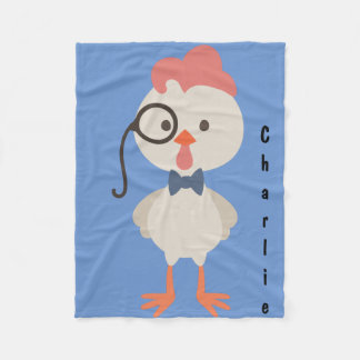 Hipster Little Mister Chicken Pojke Fleecefilt