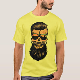hipster_mexicaine_tete_de_mort_crane_barbe_moustac t shirt