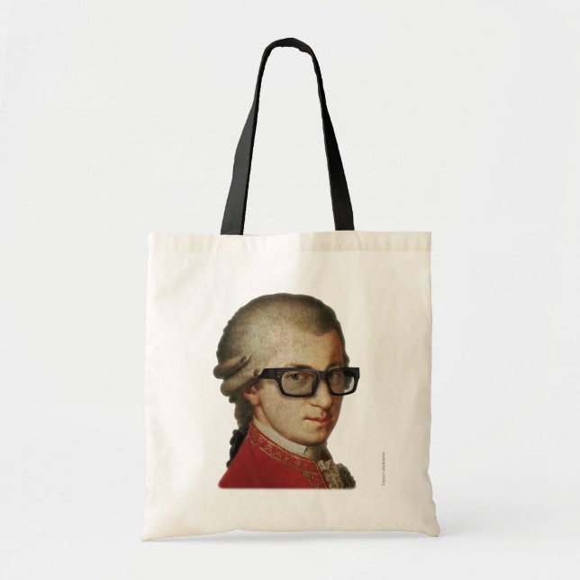 Hipster Mozart Tygkasse (Framsidan)
