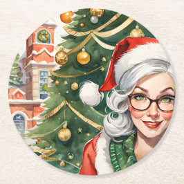 Hipster Mrs. Claus Underlägg