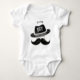 Hipster Mustache Hat Glasses 1 1a Birthday T Shirt