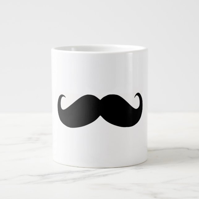 Hipster Mustache Jumbo Mugg (Framsidan)