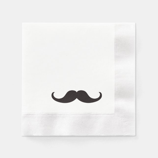 Hipster Mustache | Pappersservett (Framsidan)