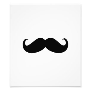 Hipster Mustache Photo Print Fototryck