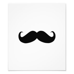 Hipster Mustache Photo Print Fototryck