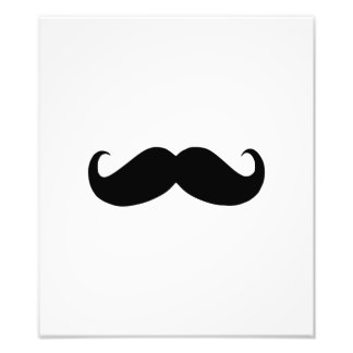 Hipster Mustache Photo Print Fototryck