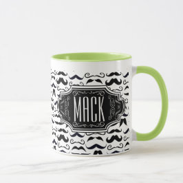 Hipster Mustache Vintage Retro Mugg
