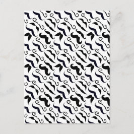 Hipster Mustache Vintage Retro Vykort