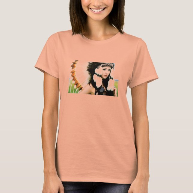 Hipster Native Chick Tee Shirt (Framsida)