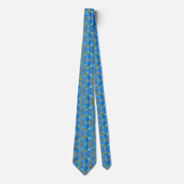 Hipster Nine Påsk Hexagon Blur Satin Necktie Slips