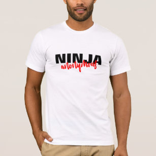 Hipster Ninja Anonymous lusous T-shirt Design