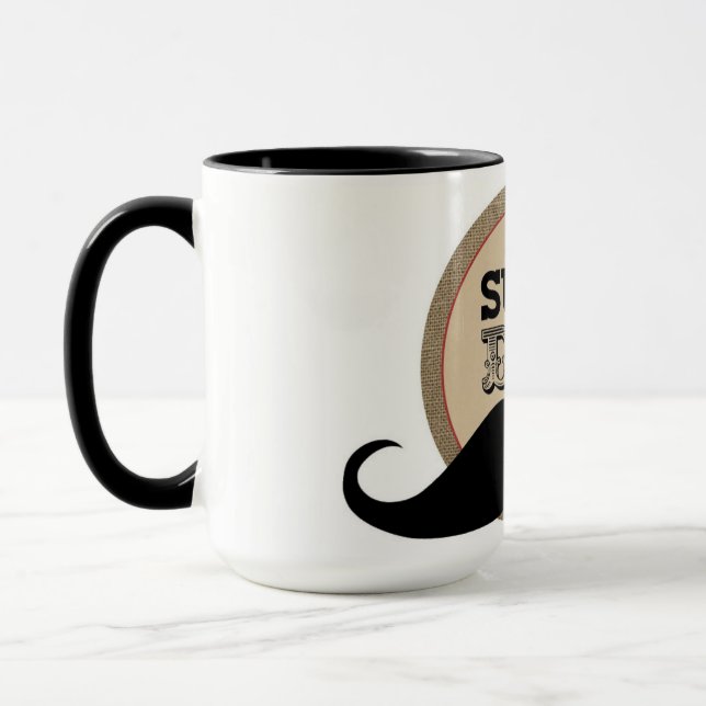 Hipster Pappa Mugg: Ultimate Mustache Collection Mugg (Vänster)