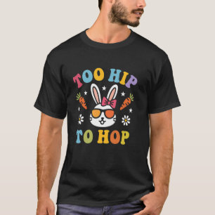 Hipster påskkel hare för hip för att hoppa retro F T Shirt