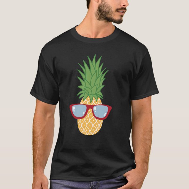 Hipster Pineapple Kärlek Motivation Kärlek Pineapp T Shirt (Framsida)