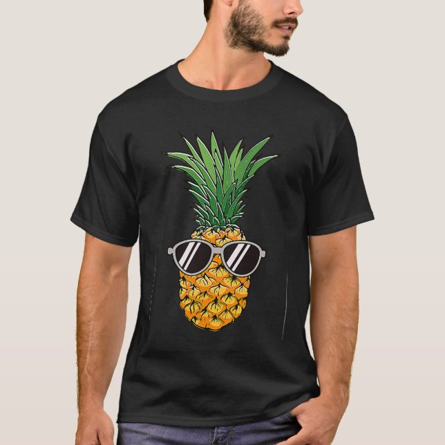 Hipster Pineapple Kärlek Motivation Kärlek Pineapp T Shirt (Framsida)