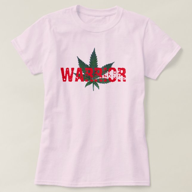 Hipster Pot-krigare rolig t-shirt-design T Shirt (Design framsida)