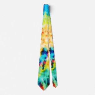 *~* Hipster Rainbow Psychodelic Retro Tie Dye Tie  Slips