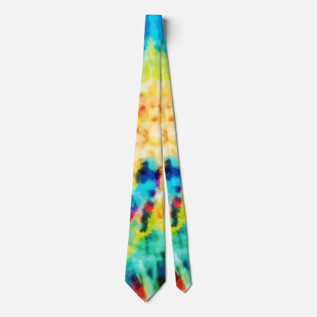 *~* Hipster Rainbow Psychodelic Retro Tie Dye Tie  Slips (Framsida)