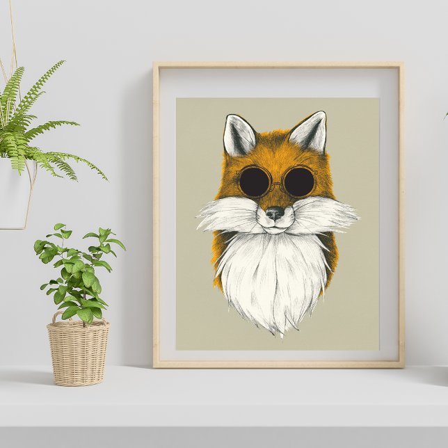 Hipster Räv Poster (Skapare uppladdad)