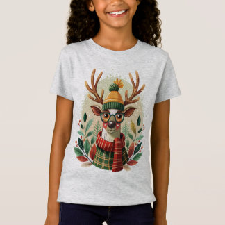 Hipster Reindeer T Shirt