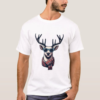 Hipster Reindeer T Shirt