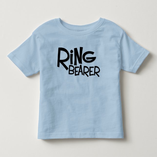 Hipster Ring Bearer Tee Shirt (Framsida)
