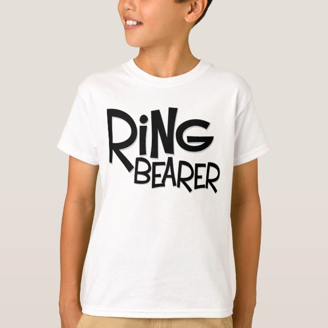 Hipster Ring Bearer Tee Shirt (Framsida)