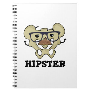 Hipster Rolig Höftben Anatomi Skämt Anteckningsbok