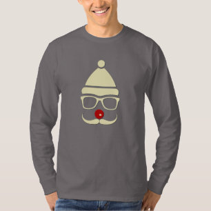 Hipster Rudolph Mustache Manar T-shirt