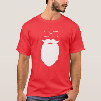 Hipster Santa Beard och Glass - Novelty Far C T Shirt
