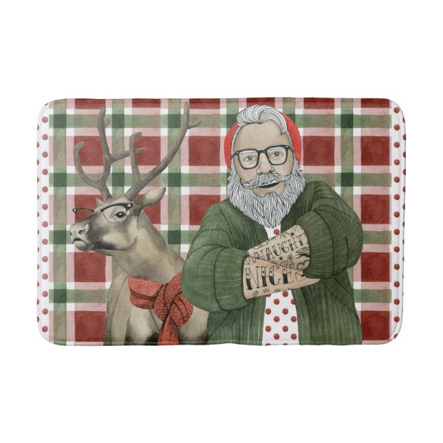 Hipster Santa Collection Badrumsmatta (Framsidan)