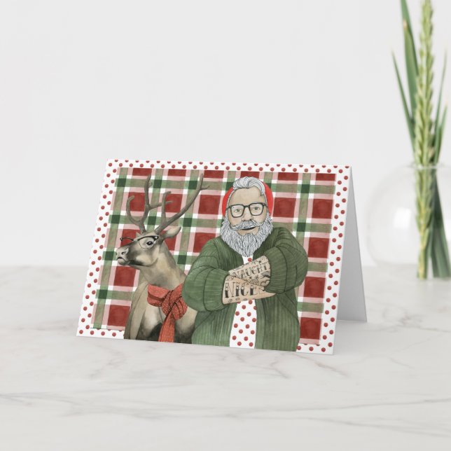 Hipster Santa Collection Kort (Framsida)