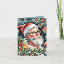 Hipster Santa & jul Cocktail Recipe Helgdag