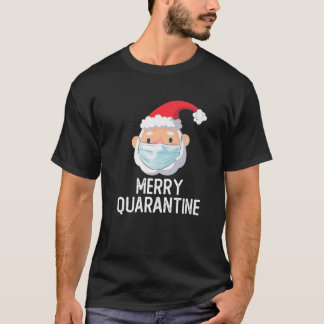 Hipster Santa Wearing Ansikte Mask 2020 Ugly Merry T Shirt
