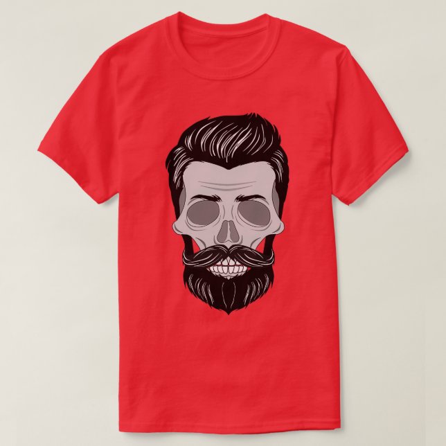 Hipster Skull T Shirt (Design framsida)