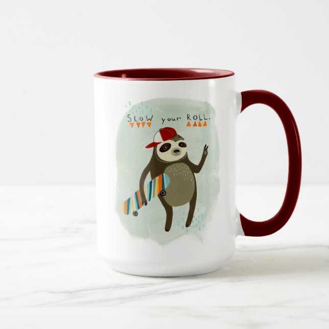 Hipster Sloth | Långsam rullning Mugg (Höger)