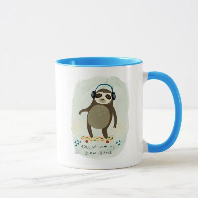 Hipster Sloth | Växla med min långsamma Sylt Mugg (Höger)
