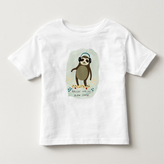 Hipster Sloth | Växla med min långsamma Sylt T Shirt (Framsida)