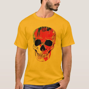 Hipster Spooky Bloody Skull Halloween Shirt T
