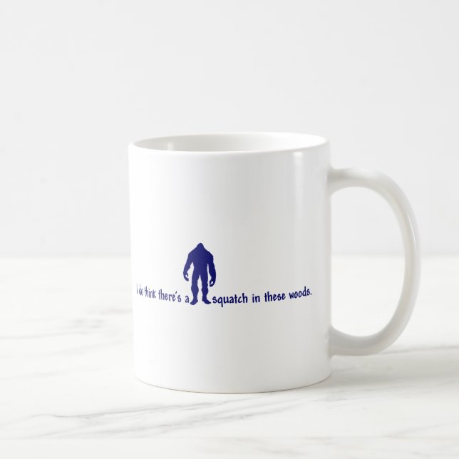Hipster SQUATCH I DESSA SKOGEN - finna Bigfoot Kaffemugg (Höger)