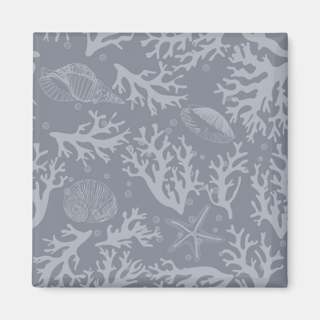 Hipster Stil Coral Reef Magnet (Framsidan)