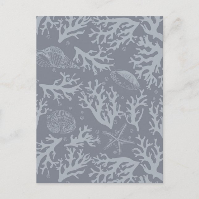 Hipster Stil Coral Reef Vykort (Framsida)