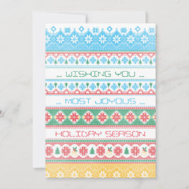 Hipster Stitch Julkort