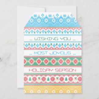 Hipster Stitch Julkort